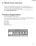 Preview for 2 page of Amana AP148D User Manual