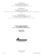 Preview for 36 page of Amana AP148D User Manual