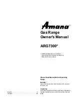 Amana ARG7300 Series Owner'S Manual предпросмотр