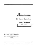 Preview for 1 page of Amana ARR630 Use And Care Manual