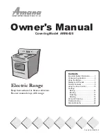 Amana ARR6420 Owner'S Manual preview