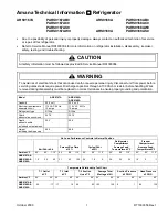 Amana ARS9167A Technical Information preview