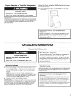 Предварительный просмотр 3 страницы Amana ART106TFDB00 User Instructions