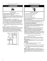 Предварительный просмотр 4 страницы Amana ART106TFDB00 User Instructions