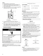 Предварительный просмотр 6 страницы Amana ART106TFDB00 User Instructions