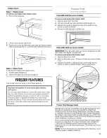 Предварительный просмотр 11 страницы Amana ART106TFDB00 User Instructions