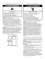 Предварительный просмотр 19 страницы Amana ART106TFDB00 User Instructions