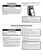 Preview for 3 page of Amana ART308FFD User Instructions