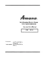 Preview for 1 page of Amana ART661 Use And Care Manual