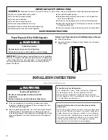 Предварительный просмотр 2 страницы Amana ASD2522VR User Instructions