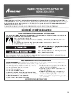 Предварительный просмотр 15 страницы Amana ASD2522VR User Instructions