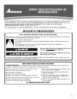 Preview for 15 page of Amana ASD2522WR Series User Instructions