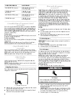 Предварительный просмотр 6 страницы Amana ASD2522WRB User Instructions