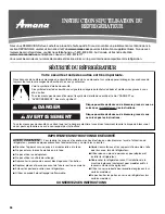 Предварительный просмотр 36 страницы Amana ASD2522WRB User Instructions