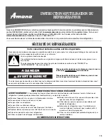 Предварительный просмотр 19 страницы Amana ASD2522WRB03 User Instructions