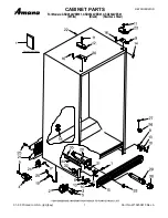 Предварительный просмотр 1 страницы Amana ASD2524VEB01 Cabinet Parts