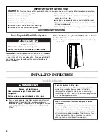 Preview for 2 page of Amana ASD2524VES User Instructions