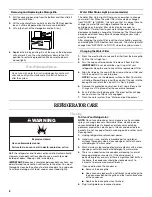 Preview for 8 page of Amana ASD2524VES User Instructions