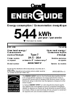 Предварительный просмотр 2 страницы Amana ASD2575BR Energy Manual