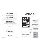 Amana ATB08AR User Manual preview