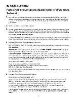 Preview for 9 page of Amana Automatic Dryer Installation Instructions Manual