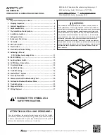 Preview for 1 page of Amana AVPTC25B14 Installation & Operating Instructions Manual