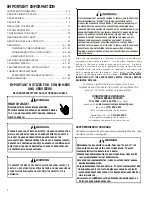 Предварительный просмотр 2 страницы Amana AVPVC02414A Service Instructions Manual