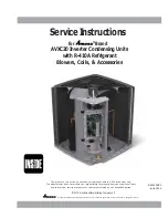 Предварительный просмотр 1 страницы Amana AVXC20 Series Service Instructions Manual