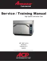 Предварительный просмотр 1 страницы Amana AXP20 Service Training Manual