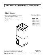 Preview for 1 page of Amana BBA24A2A Technical Information Manual