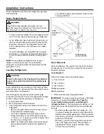 Preview for 4 page of Amana BCI21WW Owner'S Manual