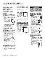 Preview for 6 page of Amana Bottom Freezer Refrigerator Owner'S Manual