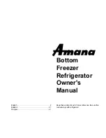 Amana brf20vse Owner'S Manual preview