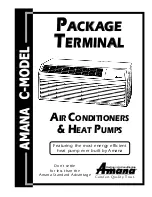 Preview for 1 page of Amana C-Model Manual Manual