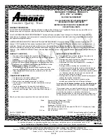 Preview for 12 page of Amana C-Model Manual Manual