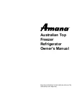 Предварительный просмотр 1 страницы Amana Compact Refrigerator Freezer Owner'S Manual