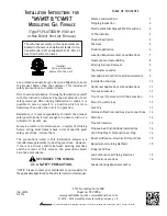 Preview for 1 page of Amana CVM97 Series Installation Instruction