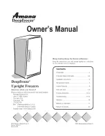 Предварительный просмотр 1 страницы Amana Deepfreeze AQC1526AEW Owner'S Manual