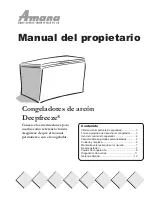 Preview for 13 page of Amana Deepfreeze Chest Freezers Owner'S Manual