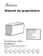 Preview for 25 page of Amana Deepfreeze Chest Freezers Owner'S Manual