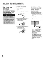 Предварительный просмотр 10 страницы Amana Distinction DRS2600BW Owner'S Manual