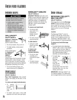 Предварительный просмотр 14 страницы Amana Distinction DRS2600BW Owner'S Manual