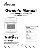 Amana Distinctions DCF3305A Owner'S Manual preview