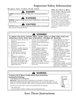 Preview for 3 page of Amana Distinctions DRS246RBC Owner'S Manual