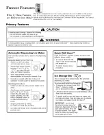 Preview for 12 page of Amana Distinctions DRS246RBC Owner'S Manual