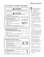 Preview for 17 page of Amana Distinctions DRS246RBC Owner'S Manual