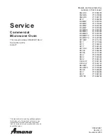 Amana DQ22HS Service Manual preview