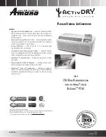 Preview for 1 page of Amana DRY 093Gxxx series XXX User Manual