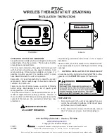 Preview for 1 page of Amana DSA01NM Installation Instructions