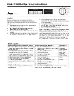 Preview for 1 page of Amana DWA63A Operating Instructions